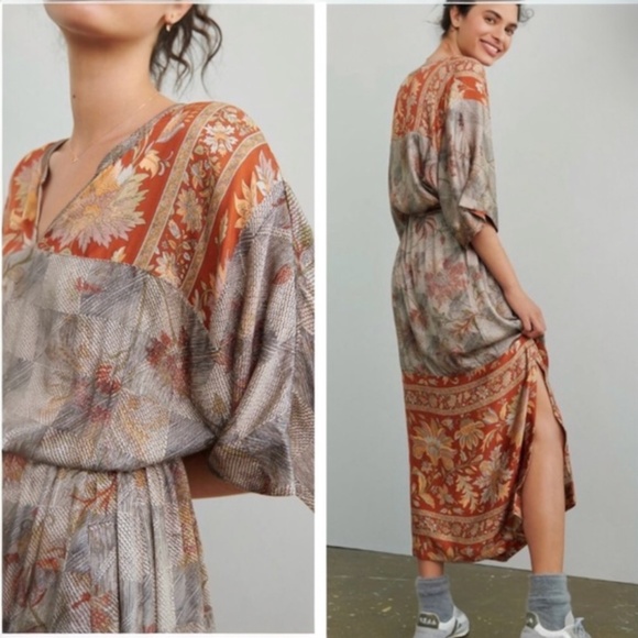 Anthropologie Dresses & Skirts - NWT Tiny Anthropologie Orsina Kimono Sleeve Maxi Dress L